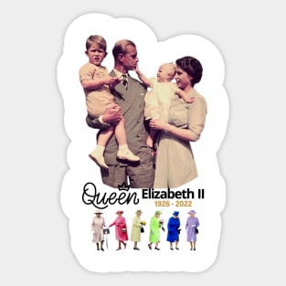 queen elizabeth Sticker